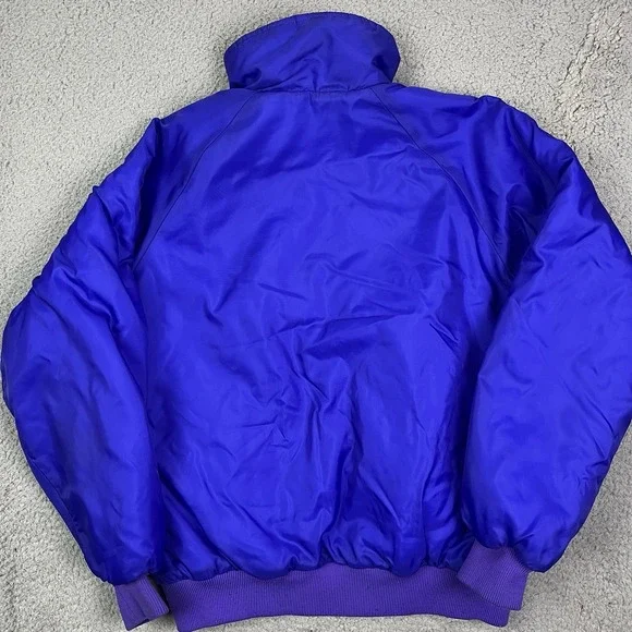 Vintage Columbia‎ Jacket Coat Thinsulate Pink Blue Reversible Women's Large - Picture 9 of 11